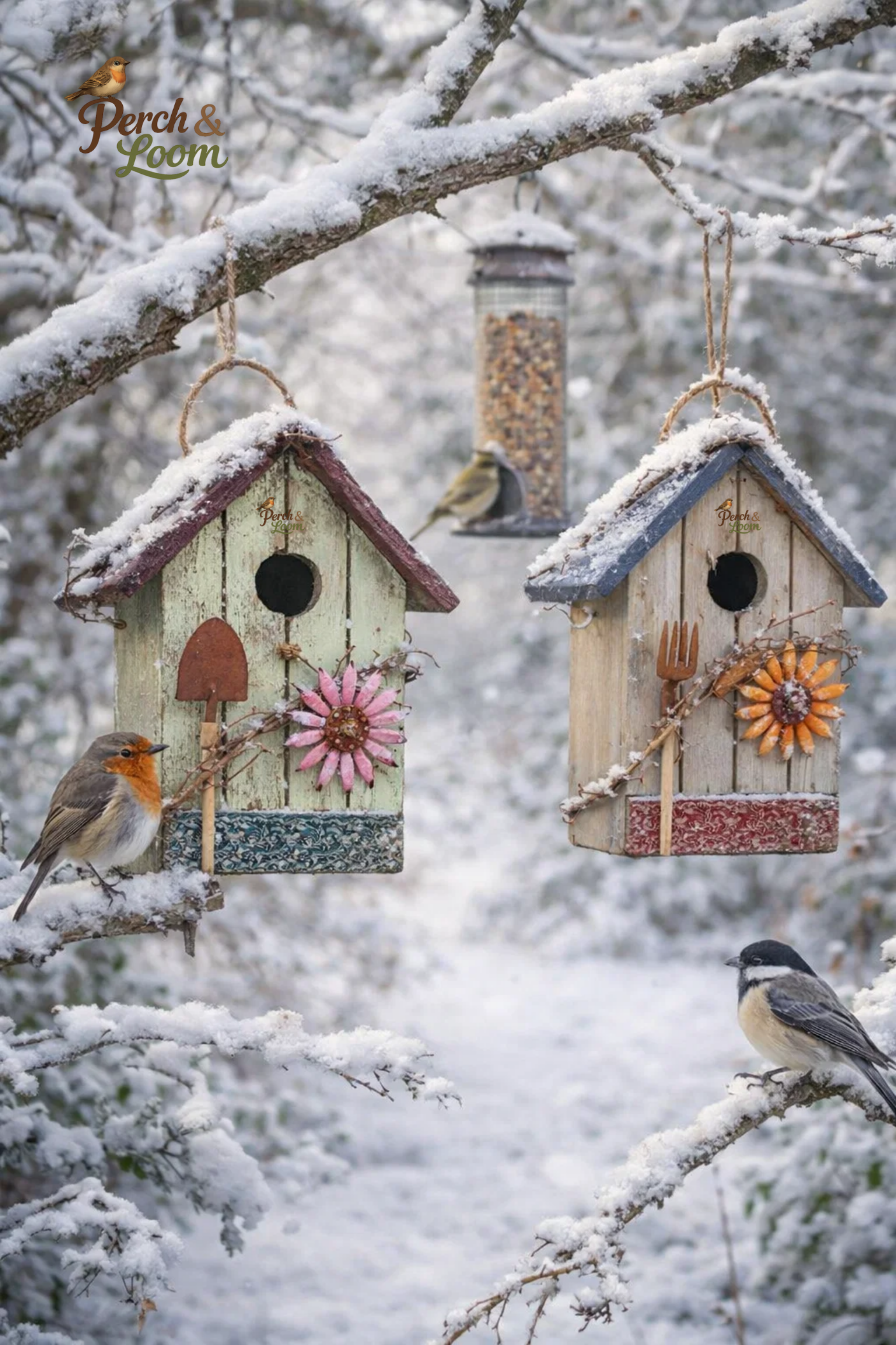 Handcrafted Rustic Hanging Birdhouse