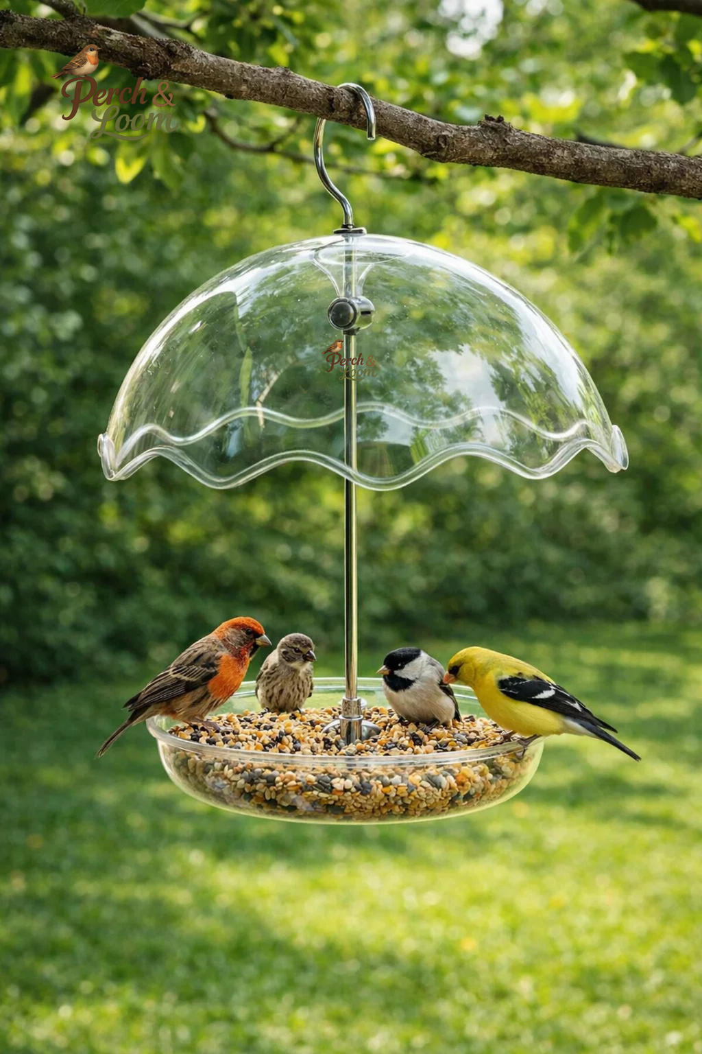 Tilt-Top Hanging Squirrel Baffle