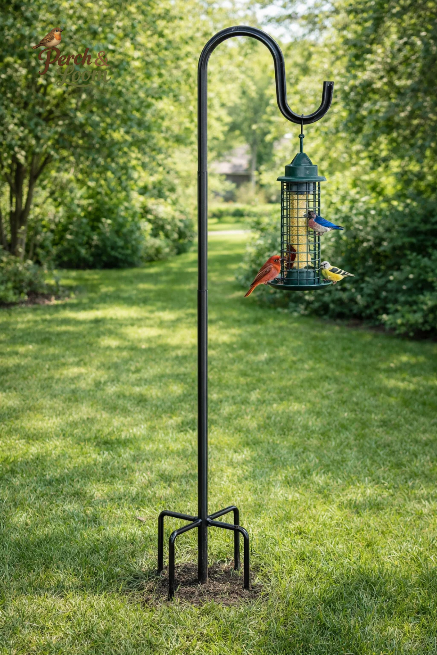 Heavy-Duty Shepherd’s Hook Garden Pole