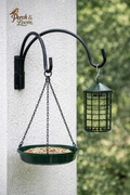 12-Inch Double Arm Wall Mount Bird Feeder Hanger
